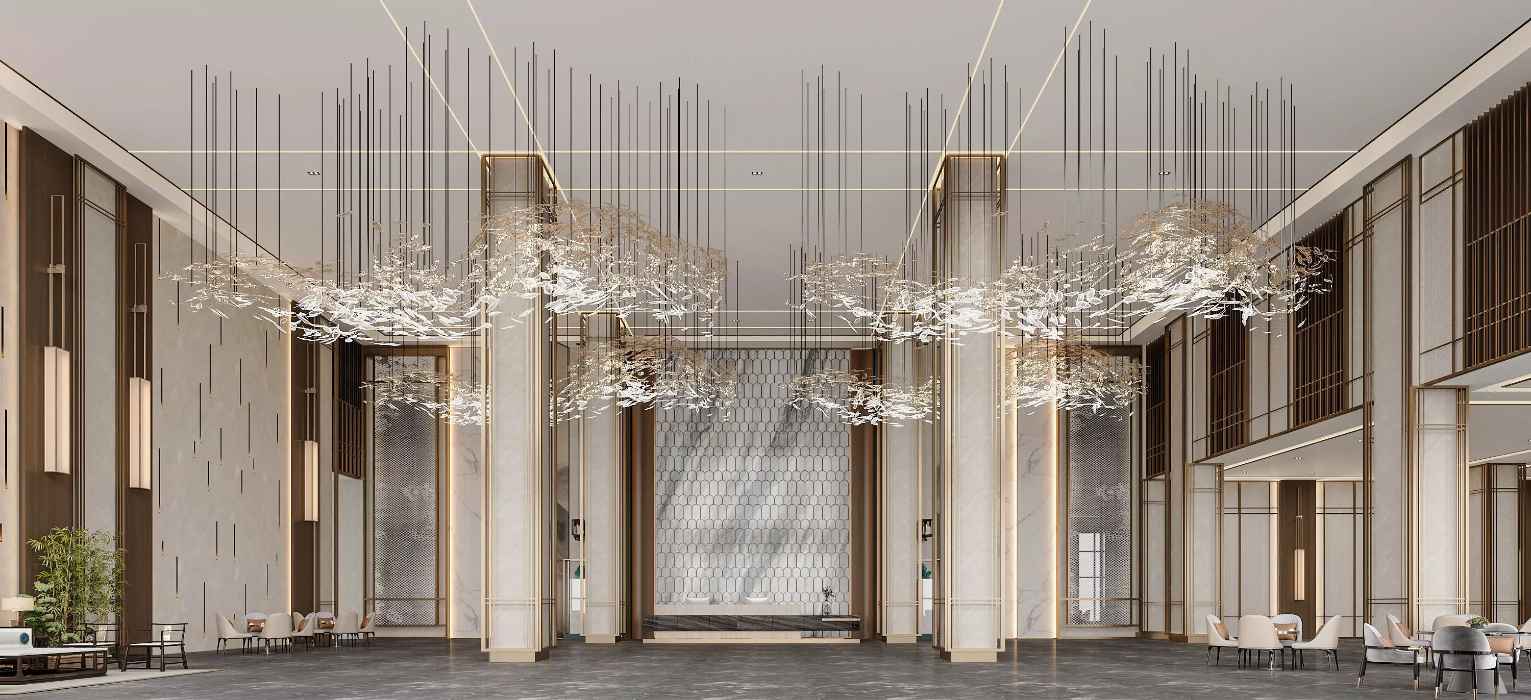 hotel lobby 3D model_0