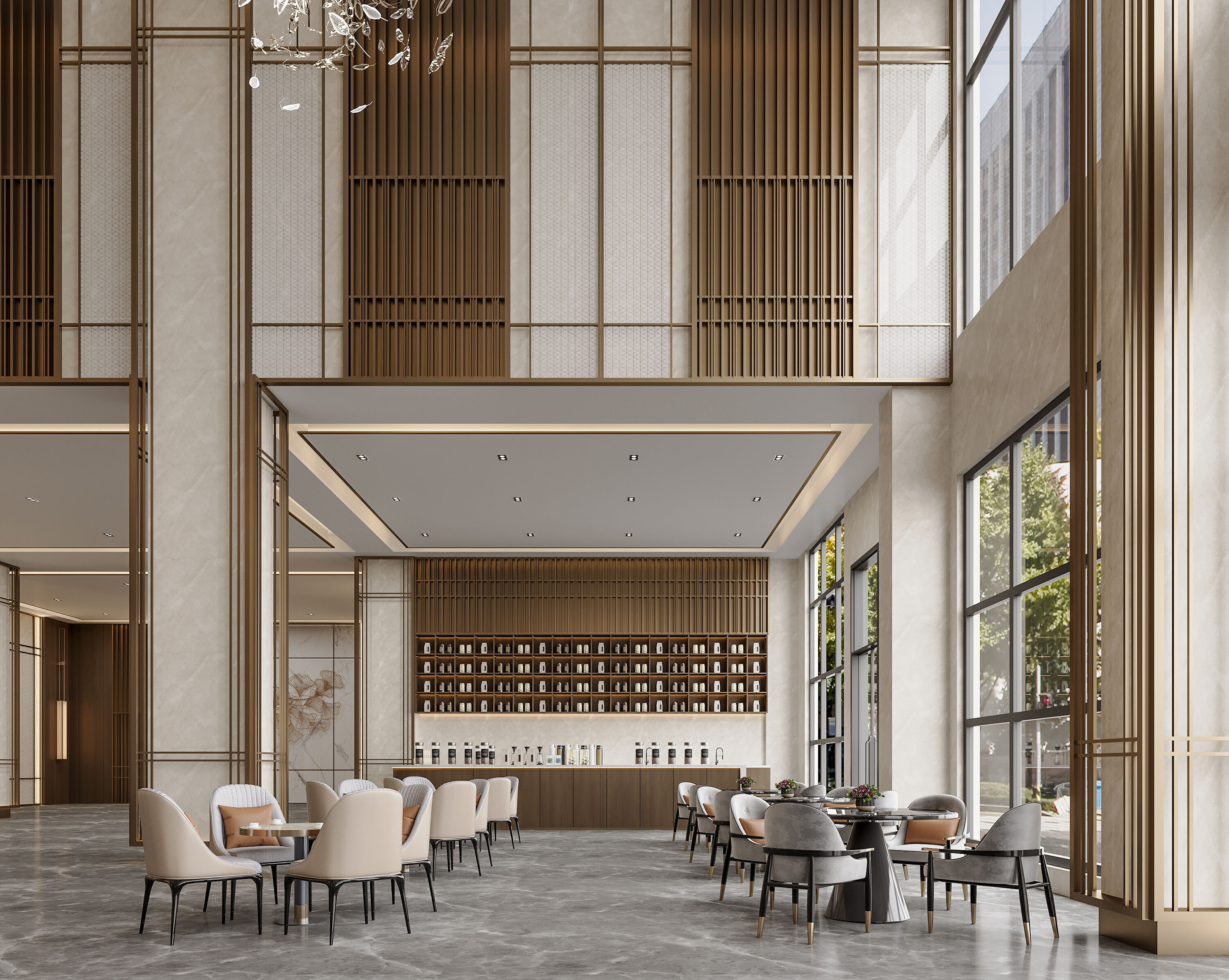 hotel lobby 3D model_1