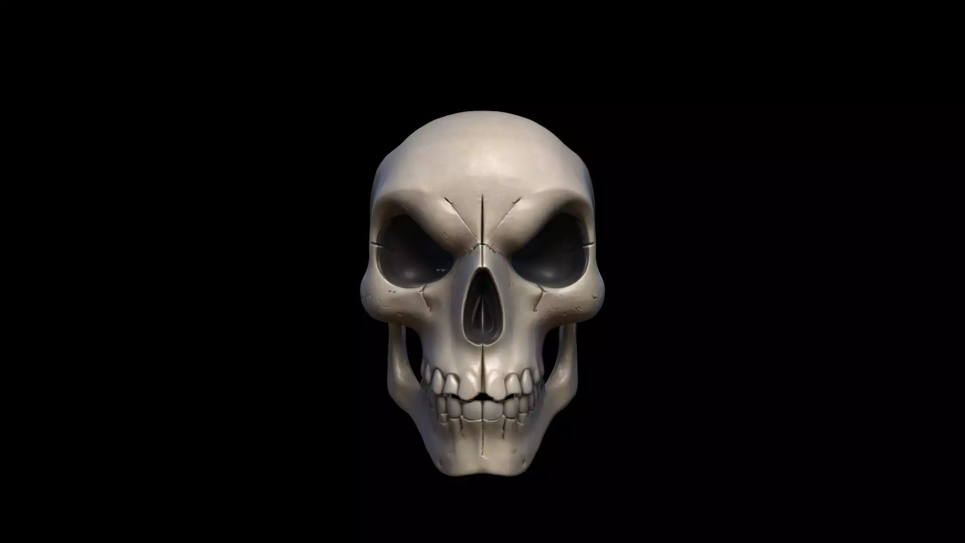 3d Model Skull Mask Human Head 3D model_0