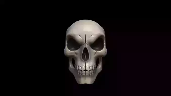 3d Model Skull Mask Human  Head