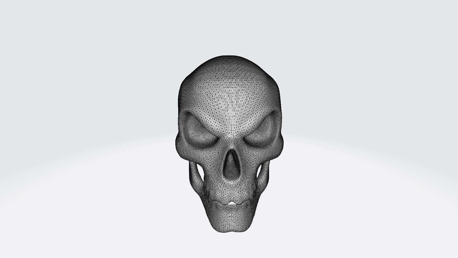 3d Model Skull Mask Human Head 3D model_7