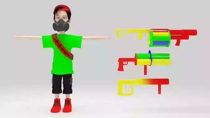 Character Shooter  lowpolys 