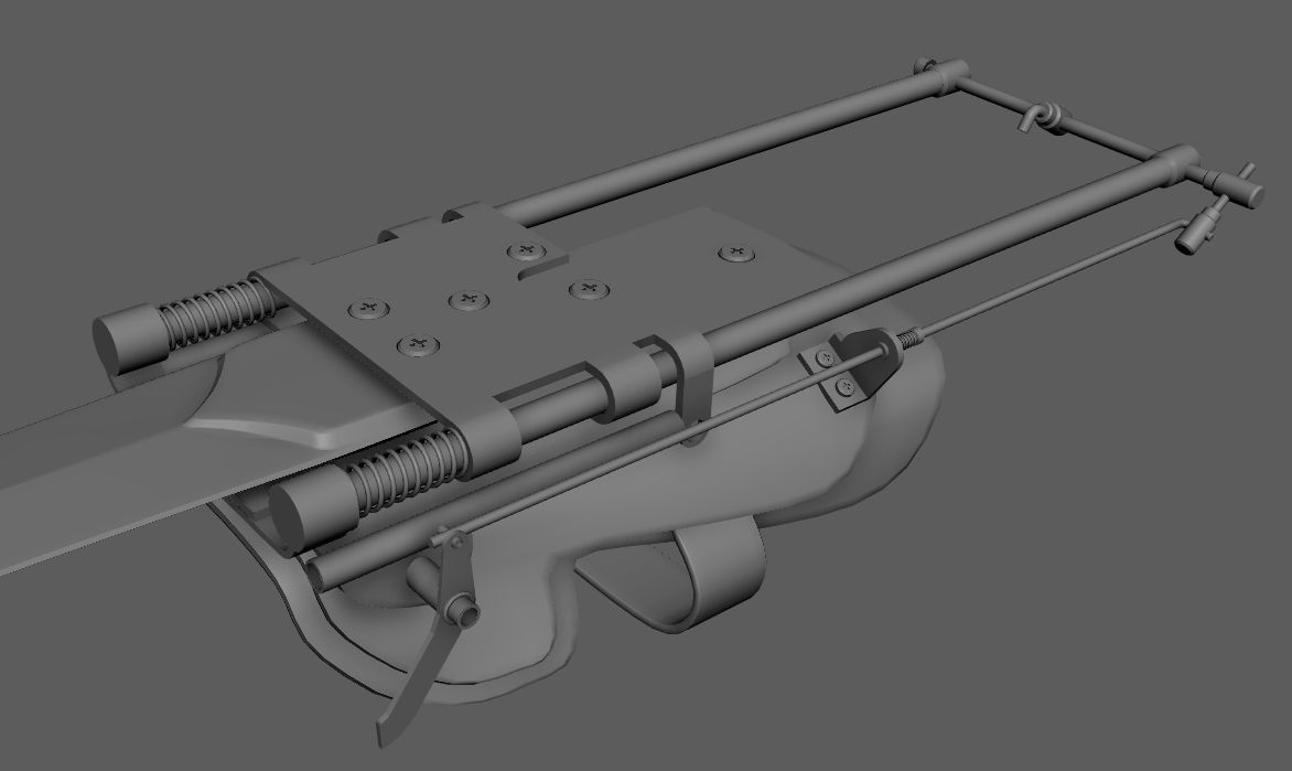 SAW Gauntlet Weapon  3D model_10