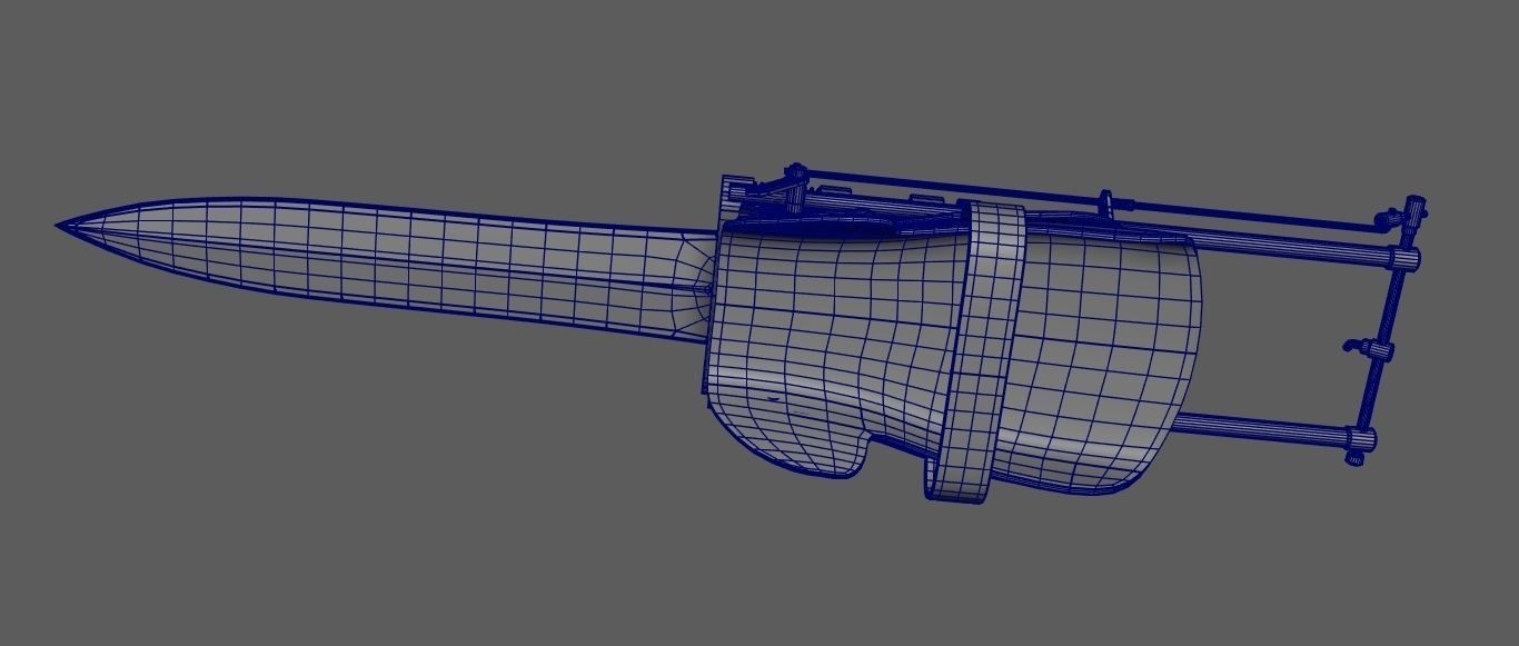 SAW Gauntlet Weapon  3D model_11