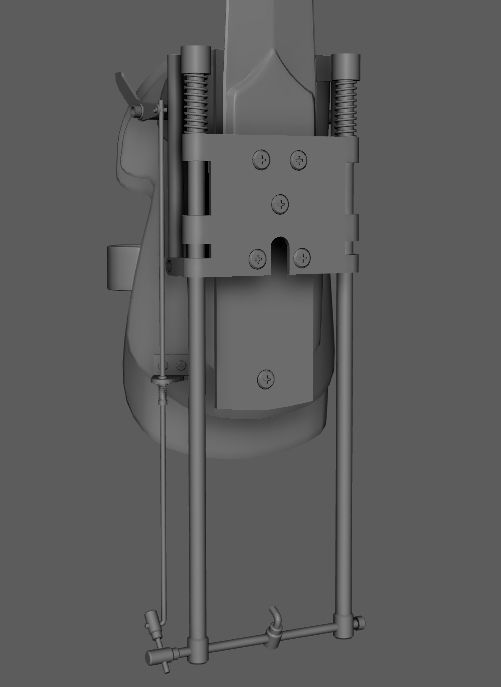 SAW Gauntlet Weapon  3D model_4