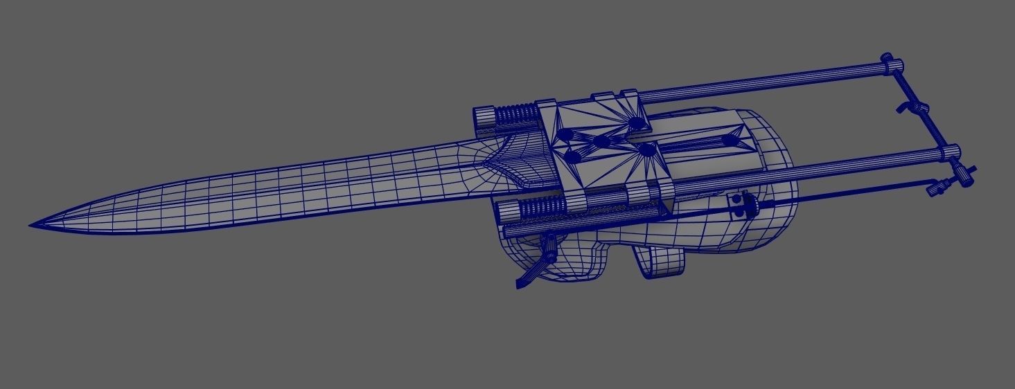 SAW Gauntlet Weapon  3D model_12