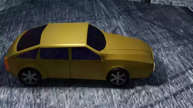 Low Poly Game Ready Car Model