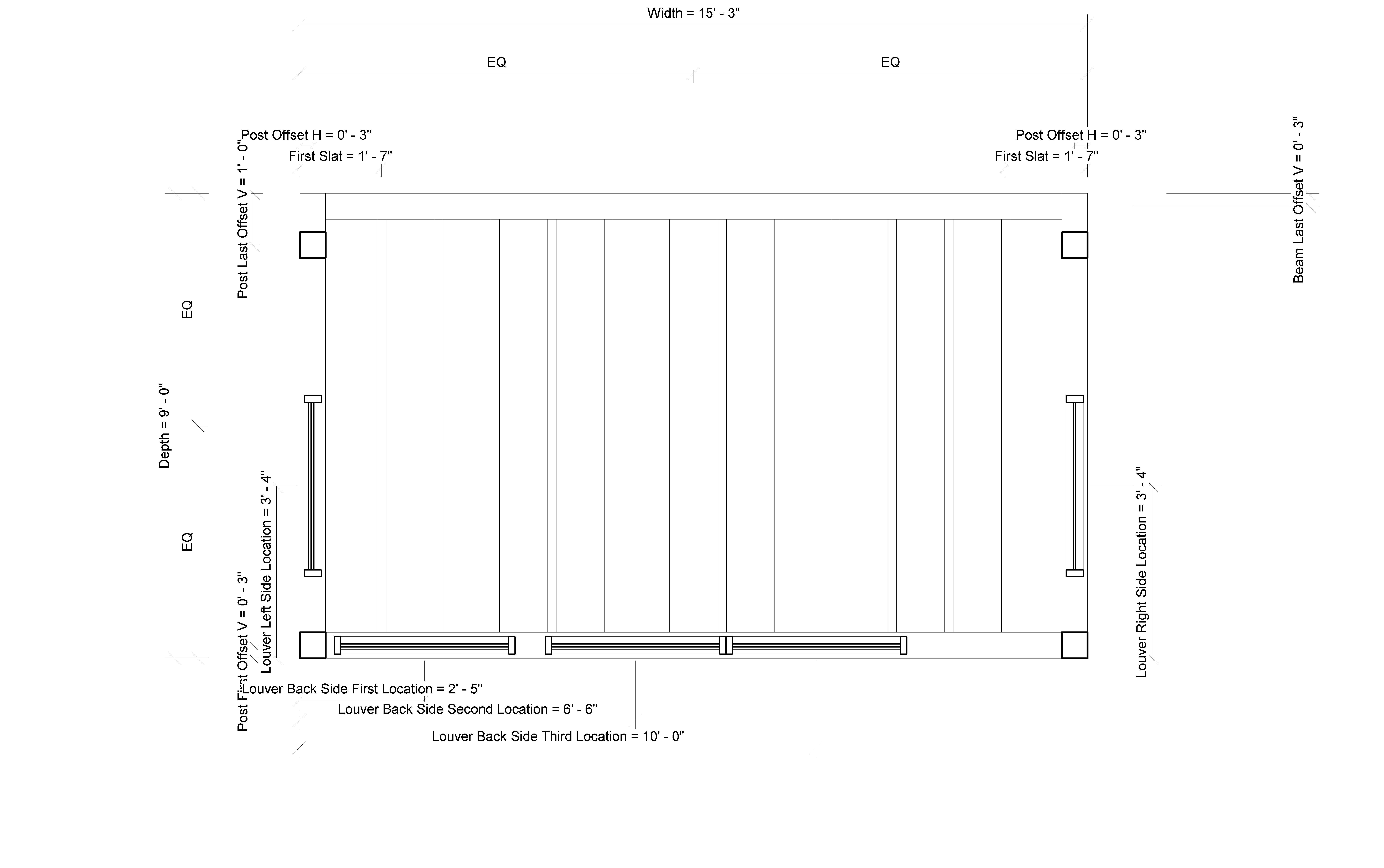 Modern Pergola 3D model_2