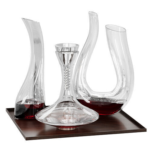 Set of Crystal Glass Wine Decanters 3D model