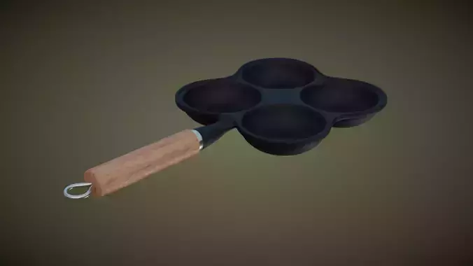 Multi Egg Frying Pan 3D model
