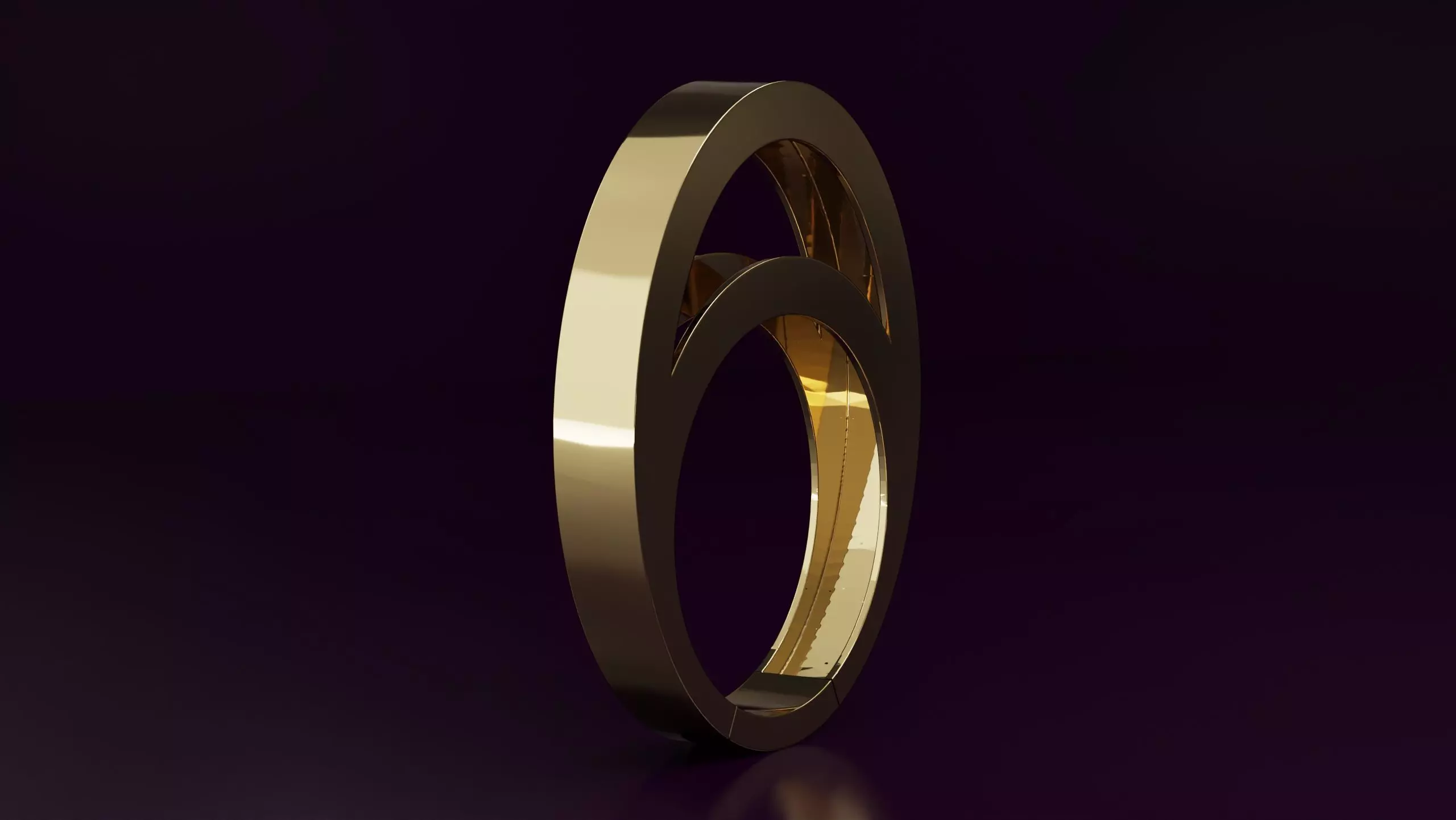 free form ring N65 3D print model