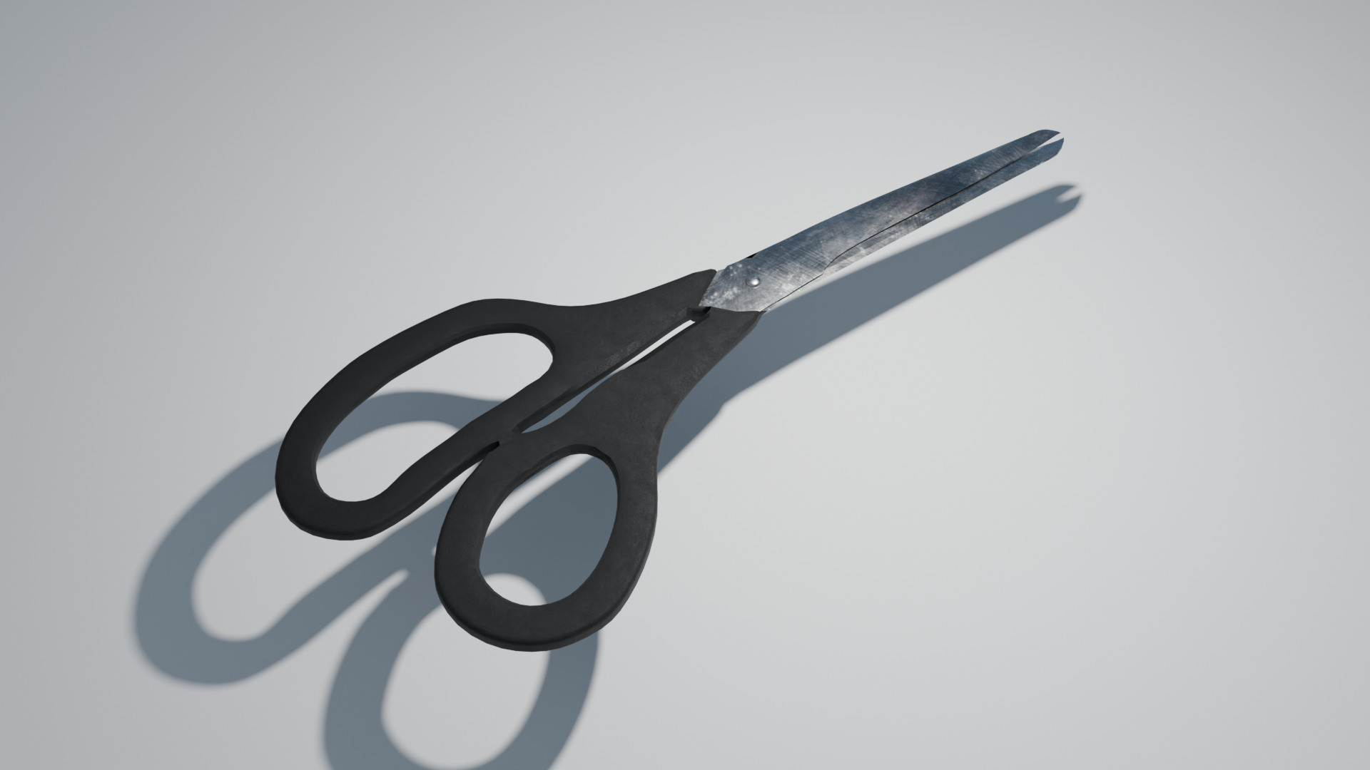 Scissors Stationery Low-Poly 4K model Low-poly 3D model_2