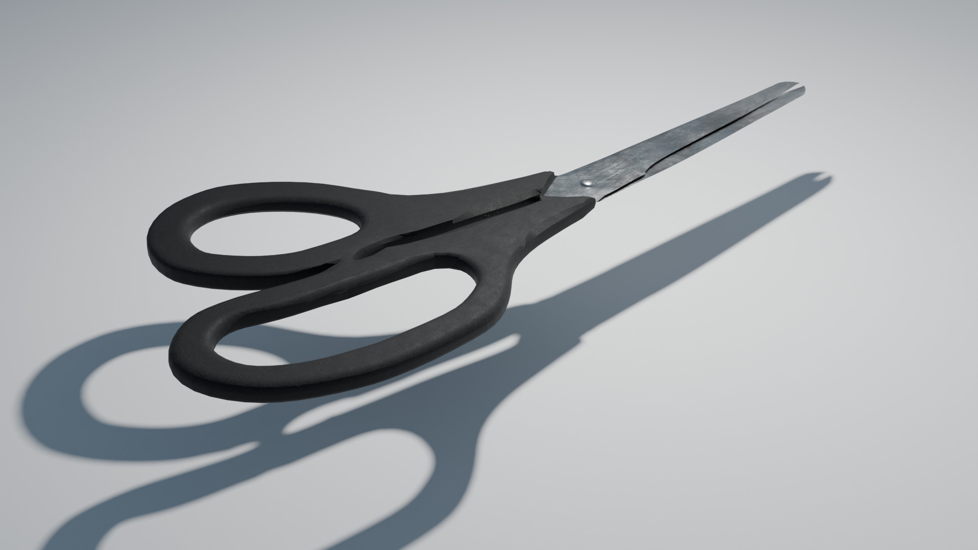 Scissors Stationery Low-Poly 4K model Low-poly 3D model_1