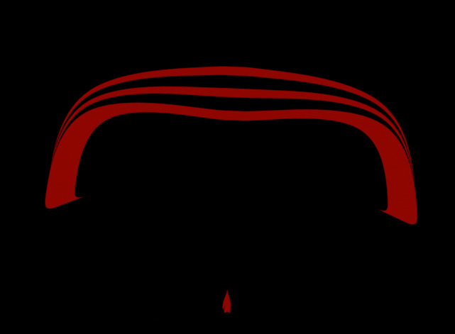 Futuristic Sci fi Red and Black Plane 3D Model for night Low-poly 3D model_78