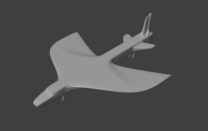 Futuristic Sci fi Red and Black Plane 3D Model for night Low-poly 3D model_24