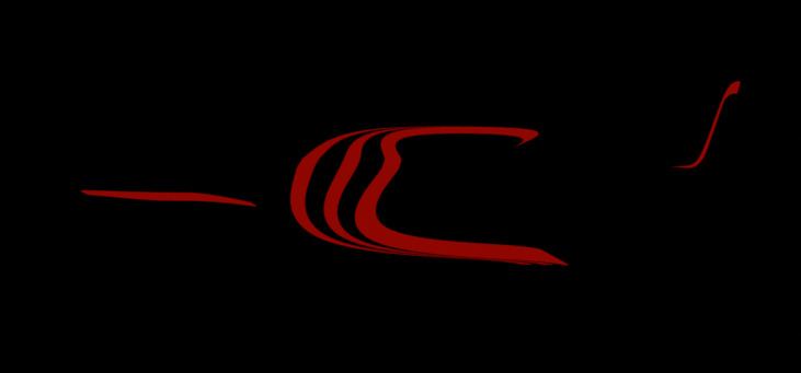 Futuristic Sci fi Red and Black Plane 3D Model for night Low-poly 3D model_76