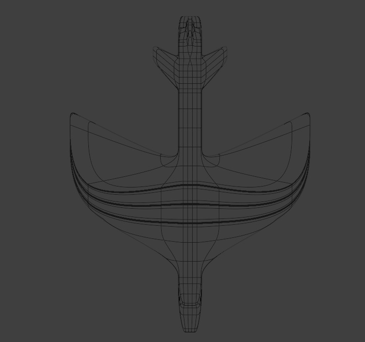 Futuristic Sci fi Red and Black Plane 3D Model for night Low-poly 3D model_65