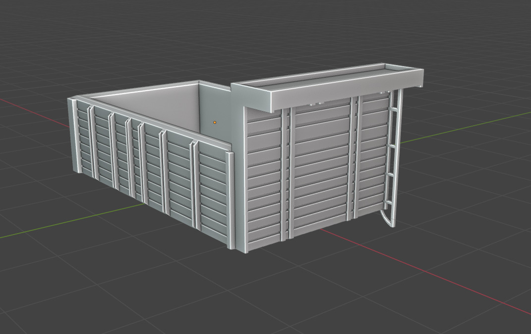 FORD Truck Static Trailer Model D1210 -11 for 3D Print 3D print model_2