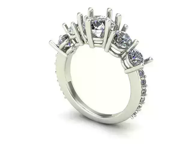 Ring With Diamond Around It