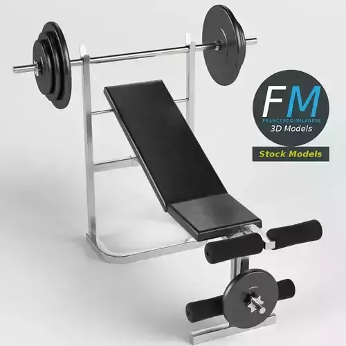 Gym equipment bench weight