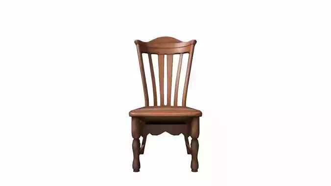 3d Model Multiple Weather-resistant Slat-back Chair