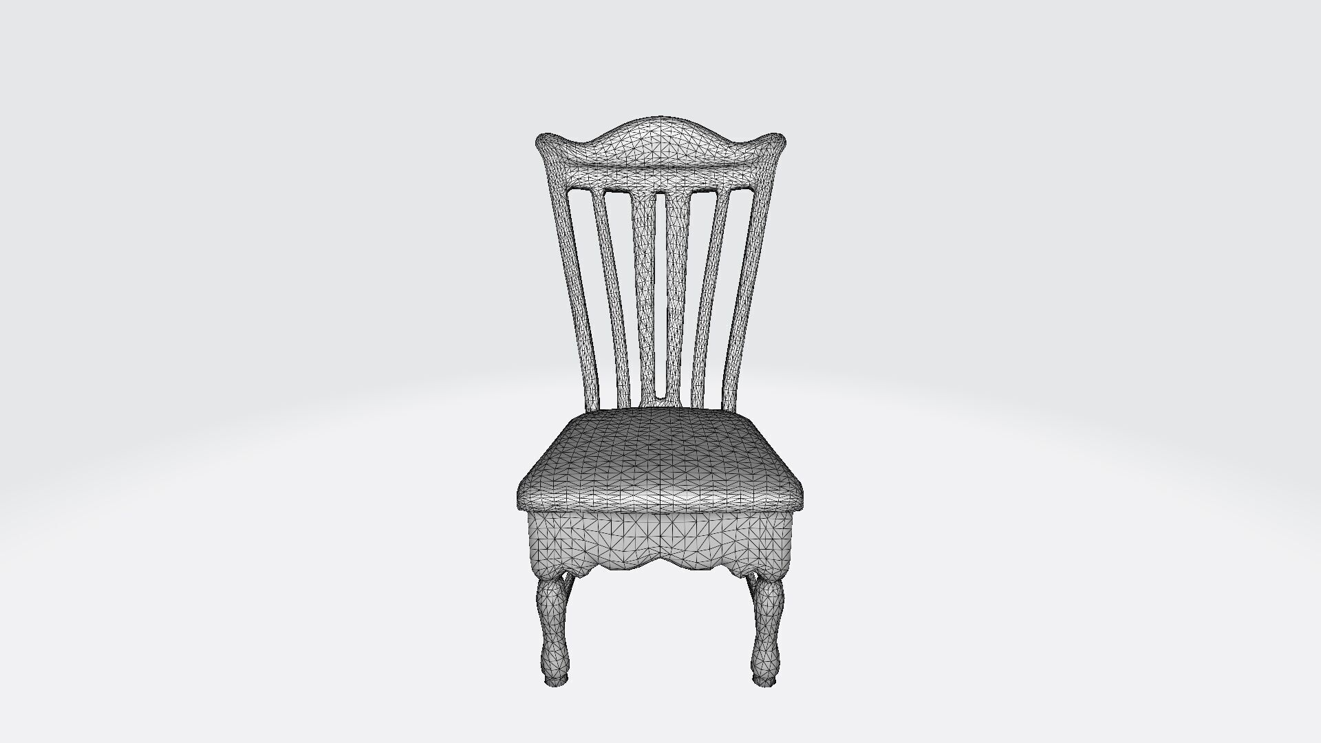 3d Model Multiple Weather-resistant Slat-back Chair 3D model_7