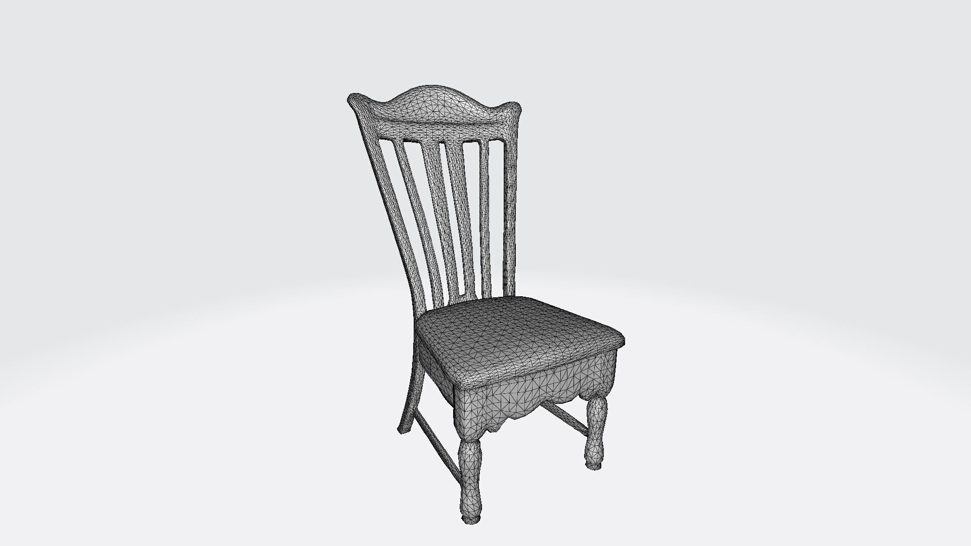 3d Model Multiple Weather-resistant Slat-back Chair 3D model_6