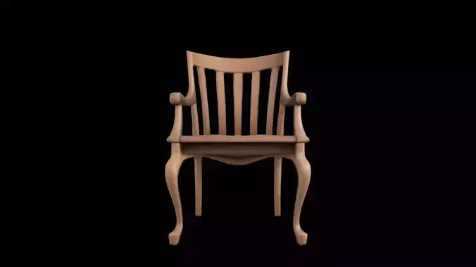 3d Model Multiple Weather-resistant Slat-back Chair