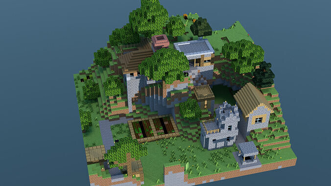 Minecraft  Low-poly 3D model