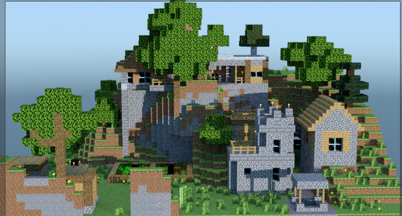 Minecraft Low-poly 3D model_4