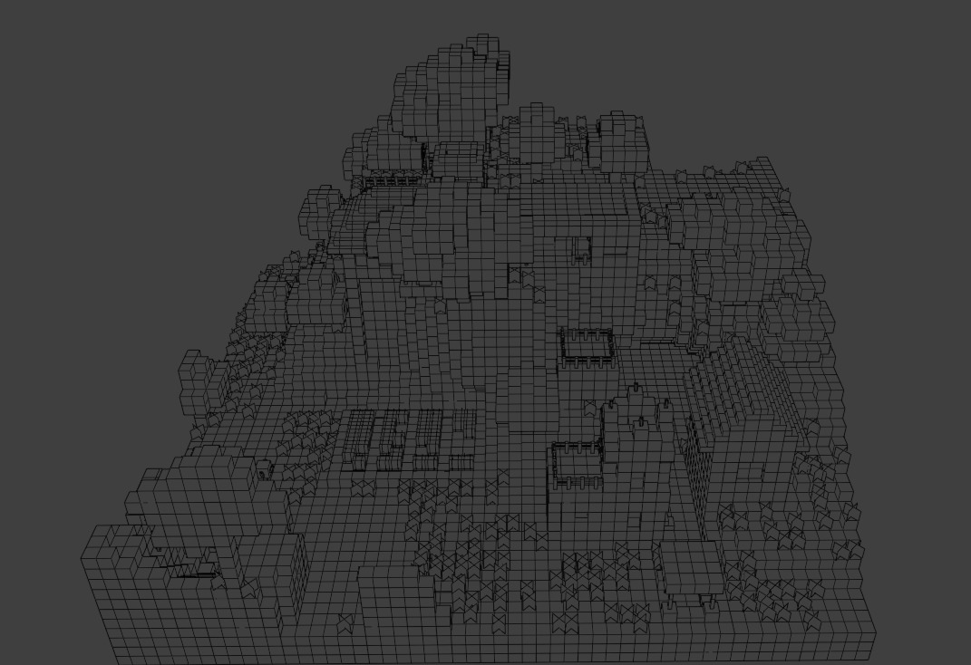 Minecraft Low-poly 3D model_2