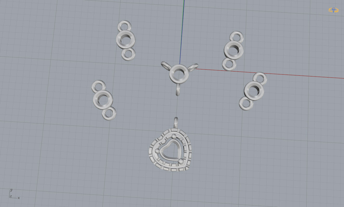 Messika Heart Necklace  3D print model_12
