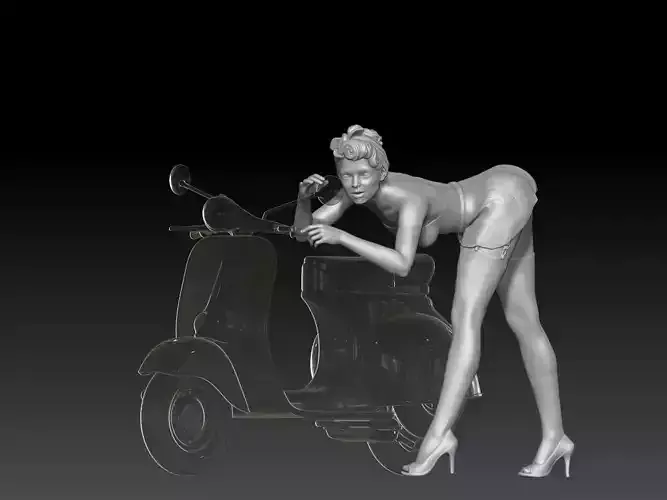 PIN UP and vespa girl 4