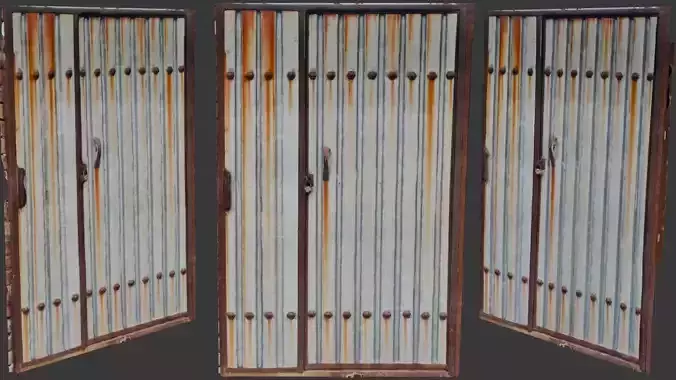 Rusty Metal Gate Scan
