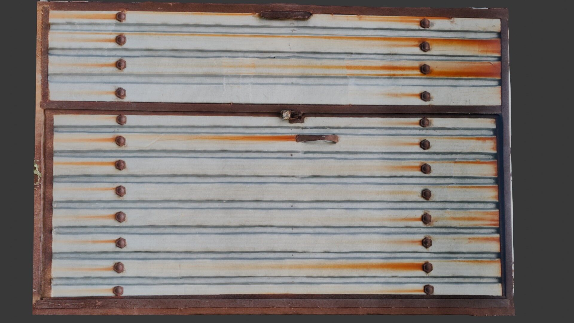 Rusty Metal Gate Scan Low-poly 3D model_6