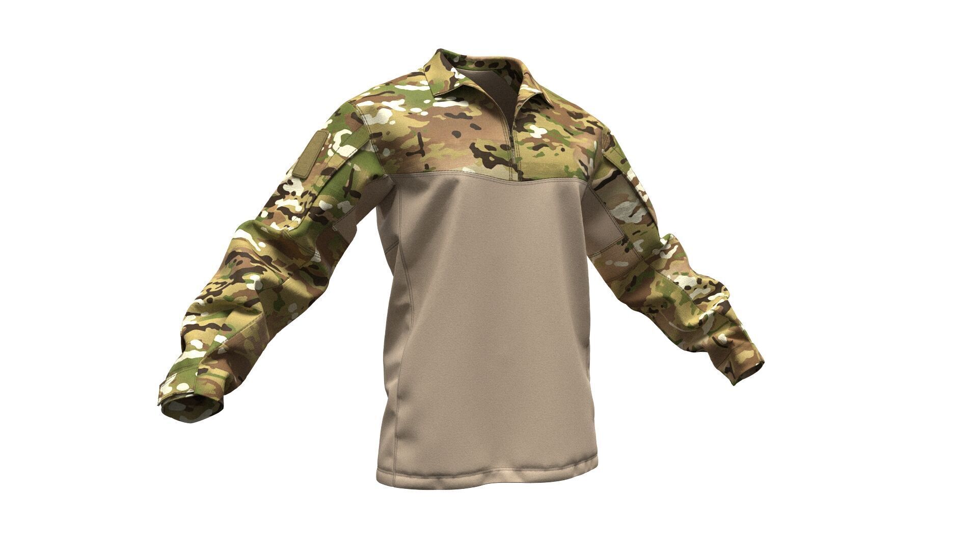 VKPO 3 Russian Army Combat Shirt - Marvelous Designer 3D model 