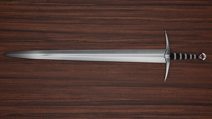3D model clean medieval sword VR / AR / low-poly | CGTrader