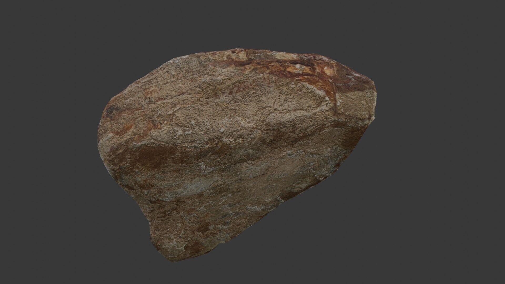 Layered Sedimentary Rock Scan Low-poly 3D model_7
