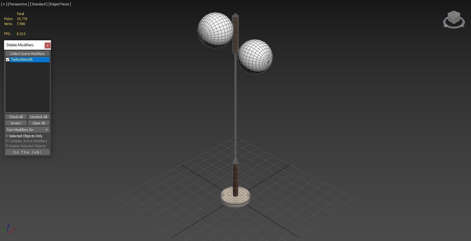 Four Hands Colome Floor Lamp 3D model_8