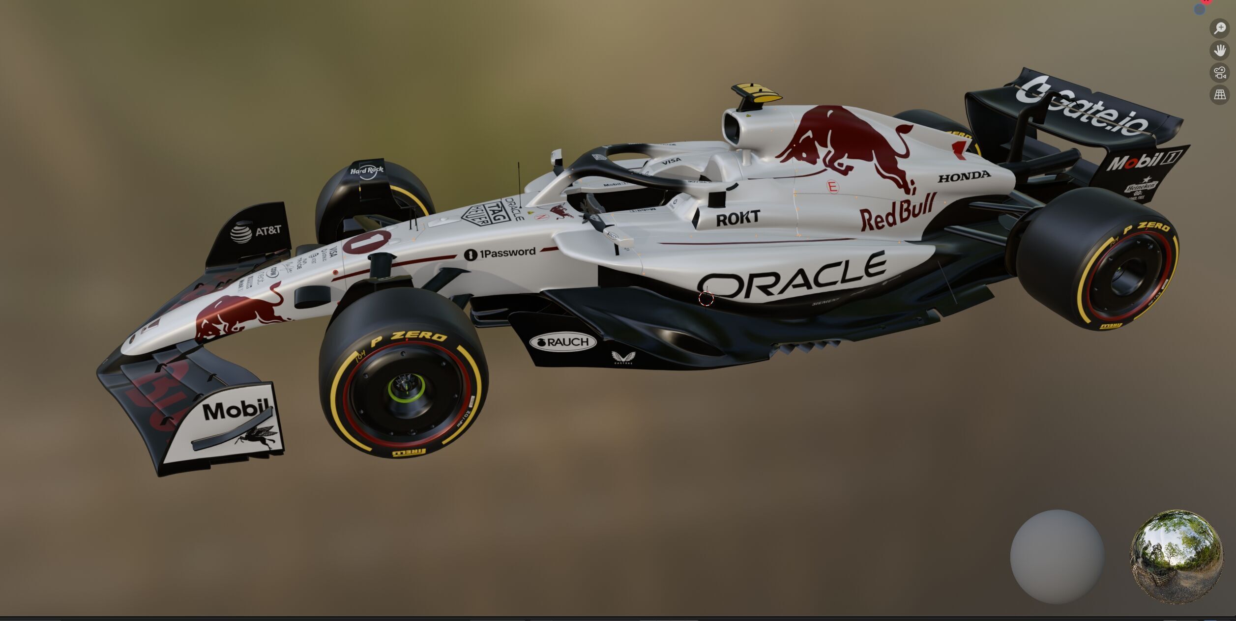 F1 Redbull RB21 livery GP Japon season 2025 3D model_16