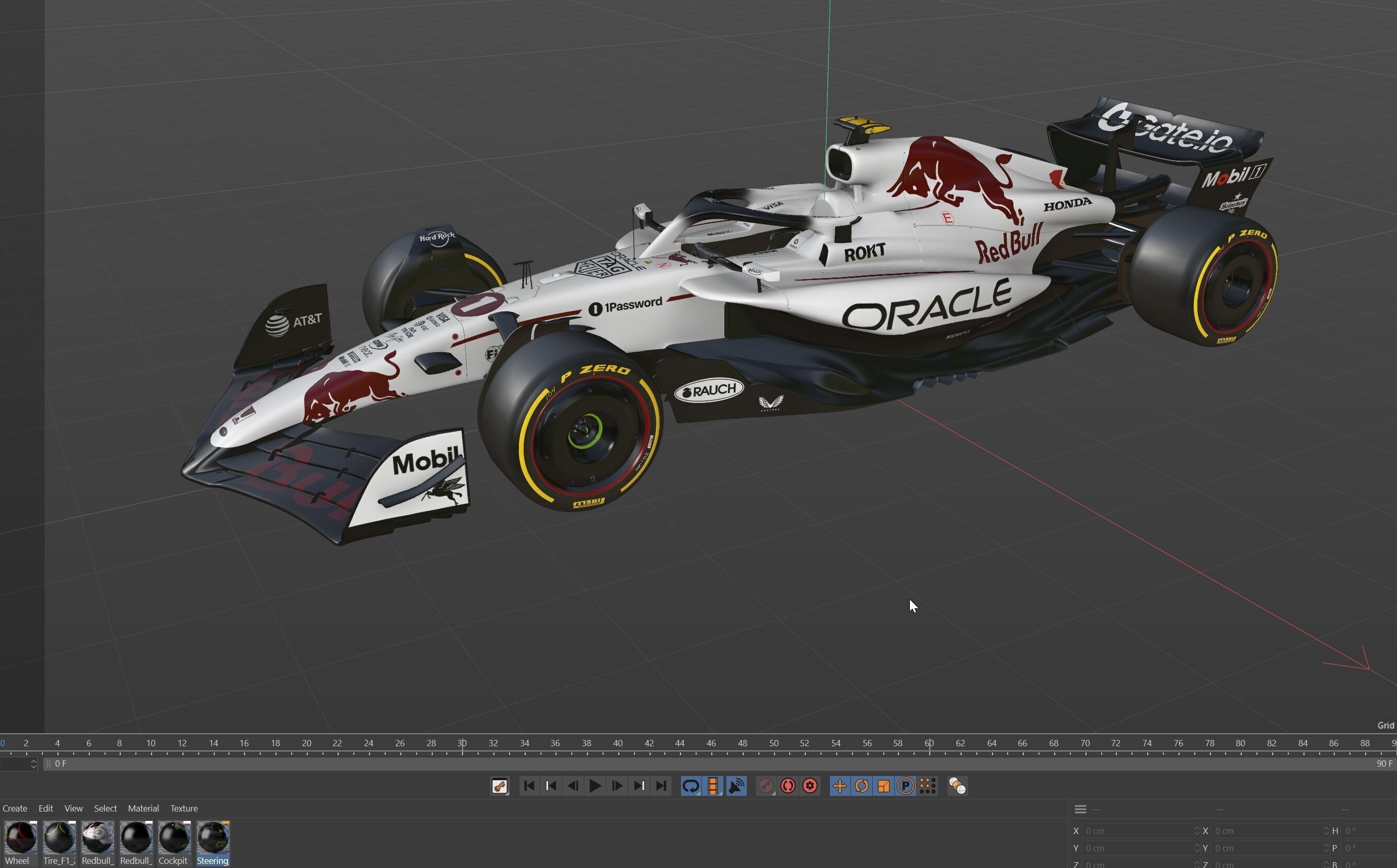 F1 Redbull RB21 livery GP Japon season 2025 3D model_15