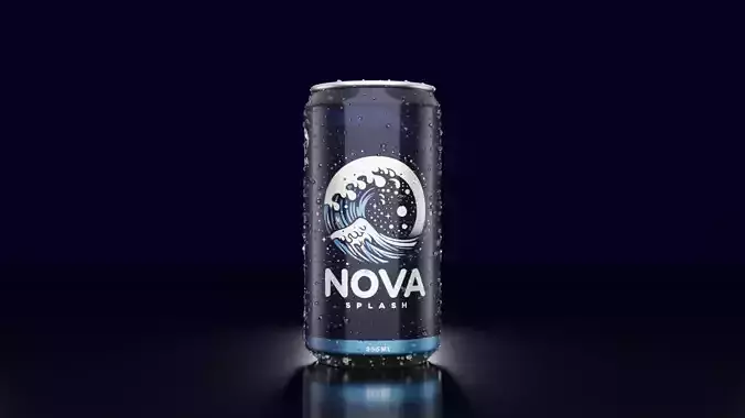 Realistic 3D Can Model