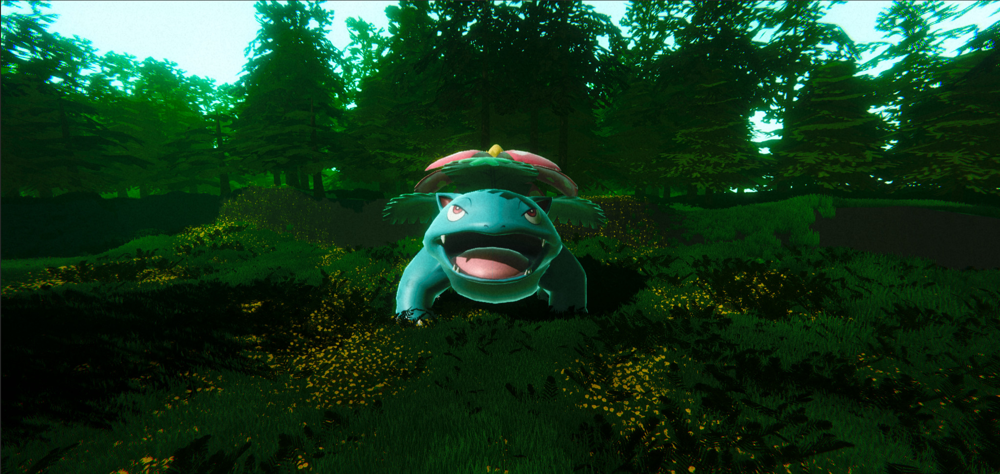 Venusaur-Animated Low-poly 3D model_6