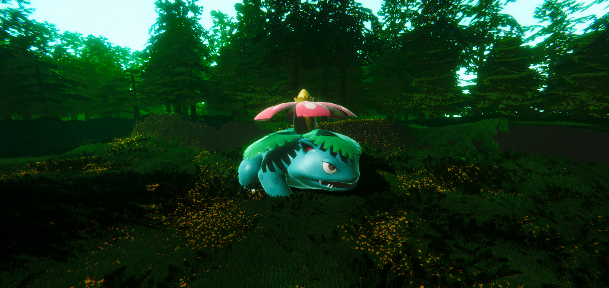 Venusaur-Animated Low-poly 3D model_5
