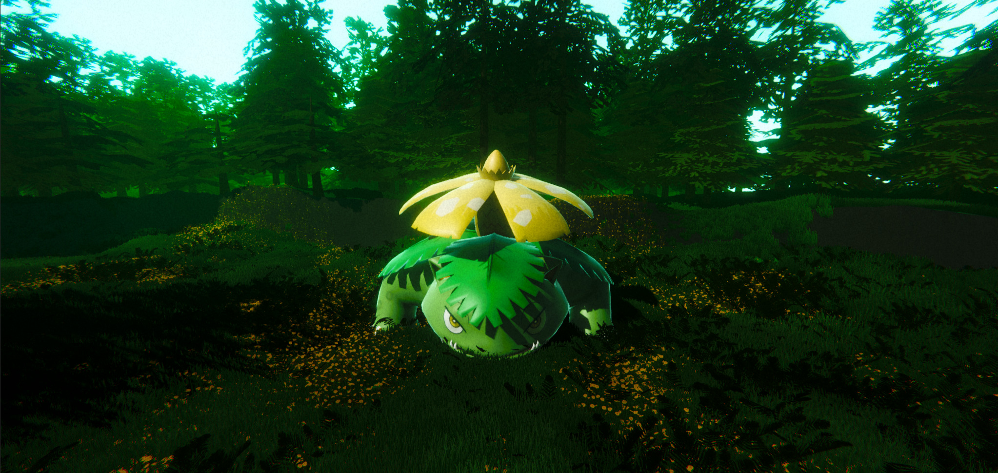 Venusaur-Animated Low-poly 3D model_8