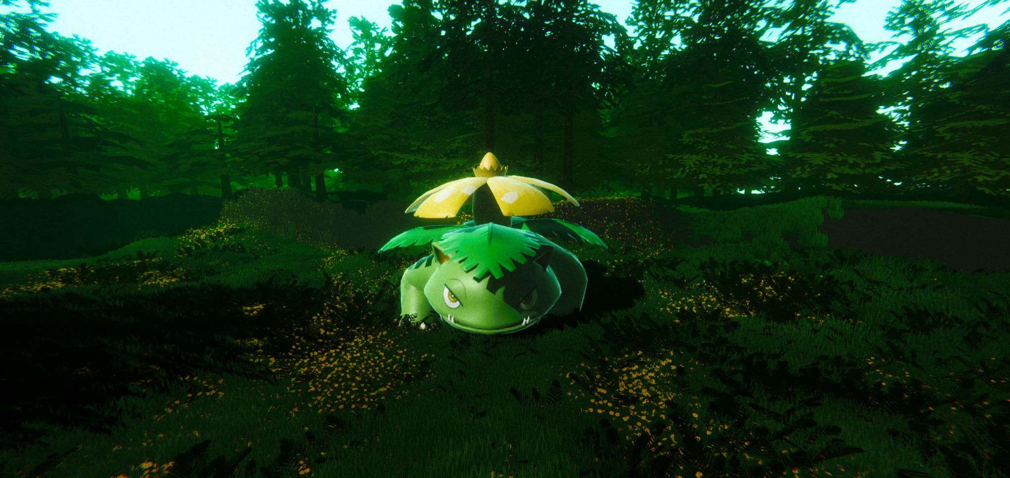 Venusaur-Animated Low-poly 3D model_9