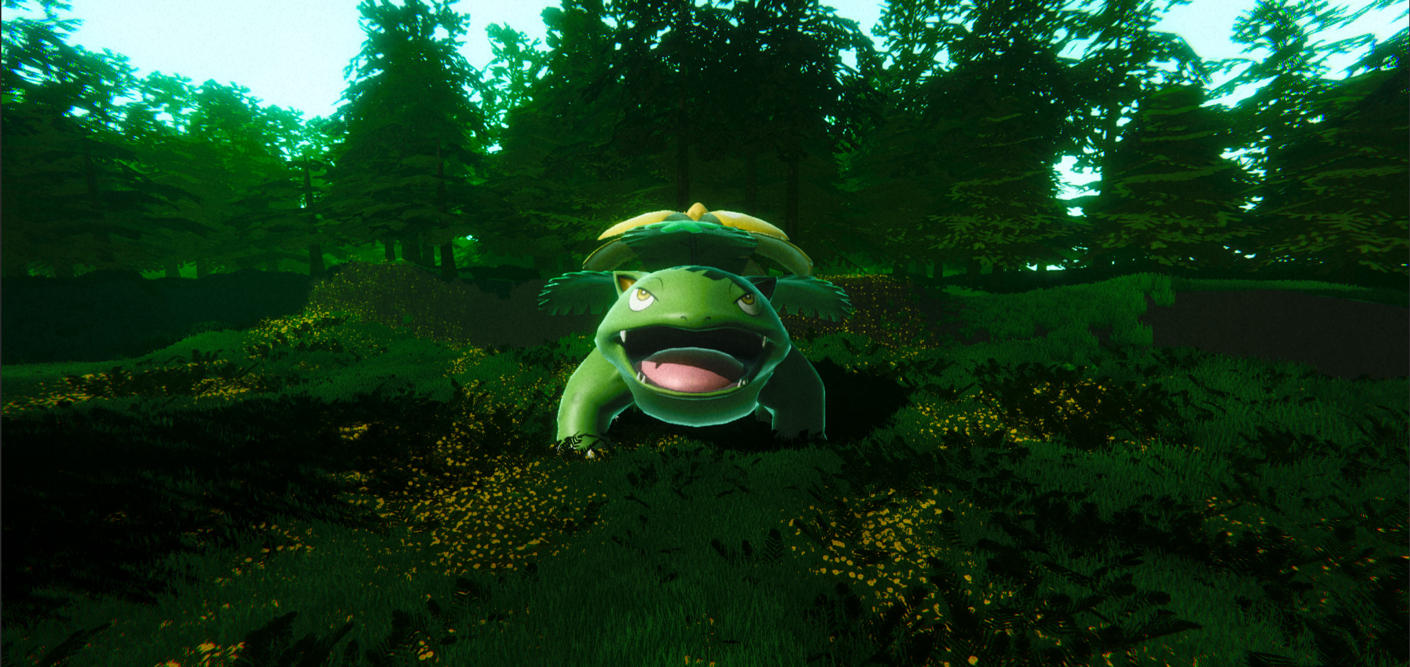 Venusaur-Animated Low-poly 3D model_7