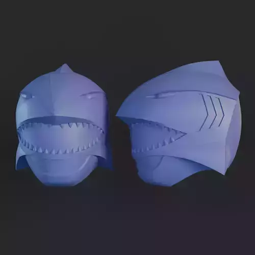 Power Rangers Wild Force Gao Blue Helmet Wearable model 3D print model