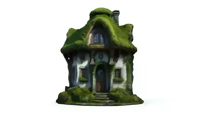 Fantasy Forest House 2 Low-poly 3D model