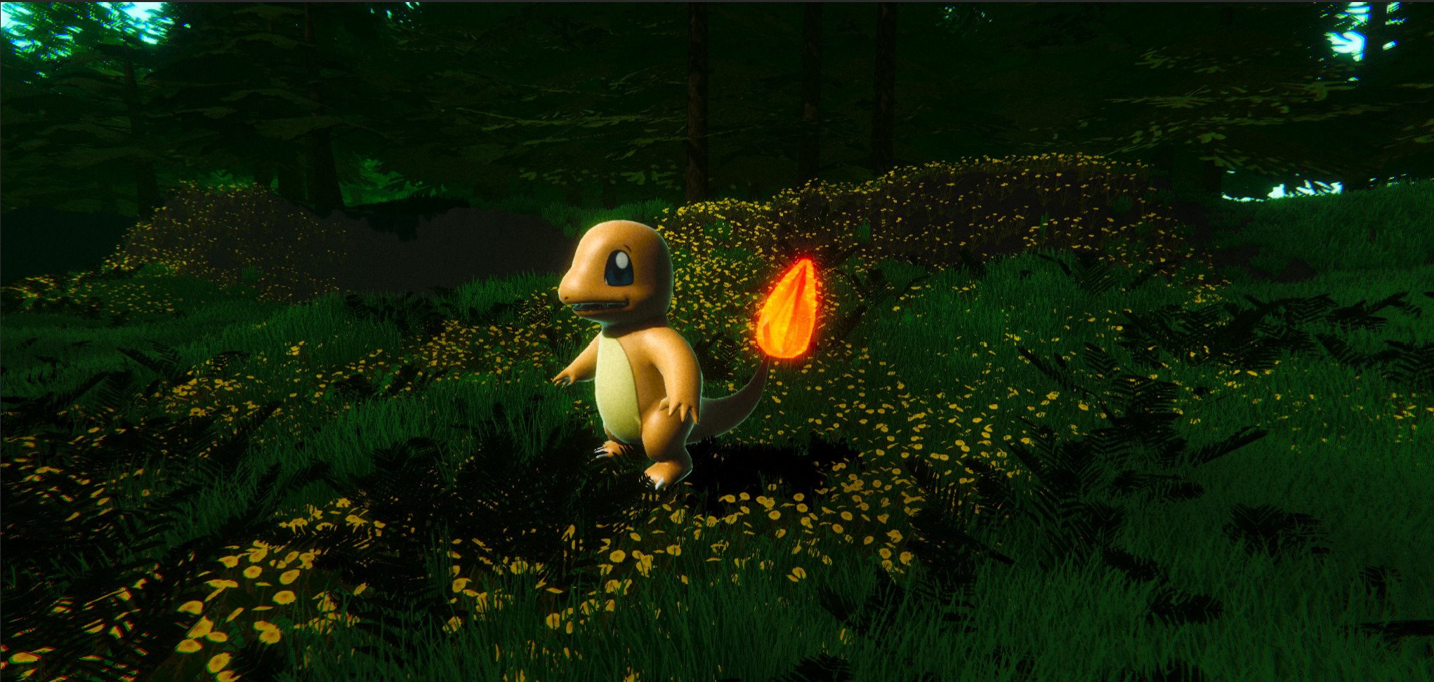 Charmander-Animated Low-poly 3D model_3